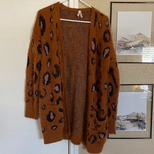 Mudd Cheetah Print Cardigan